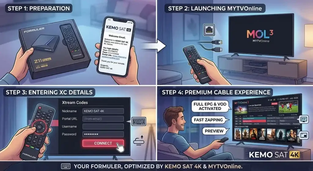 How to Install KEMO SAT on Formuler Box